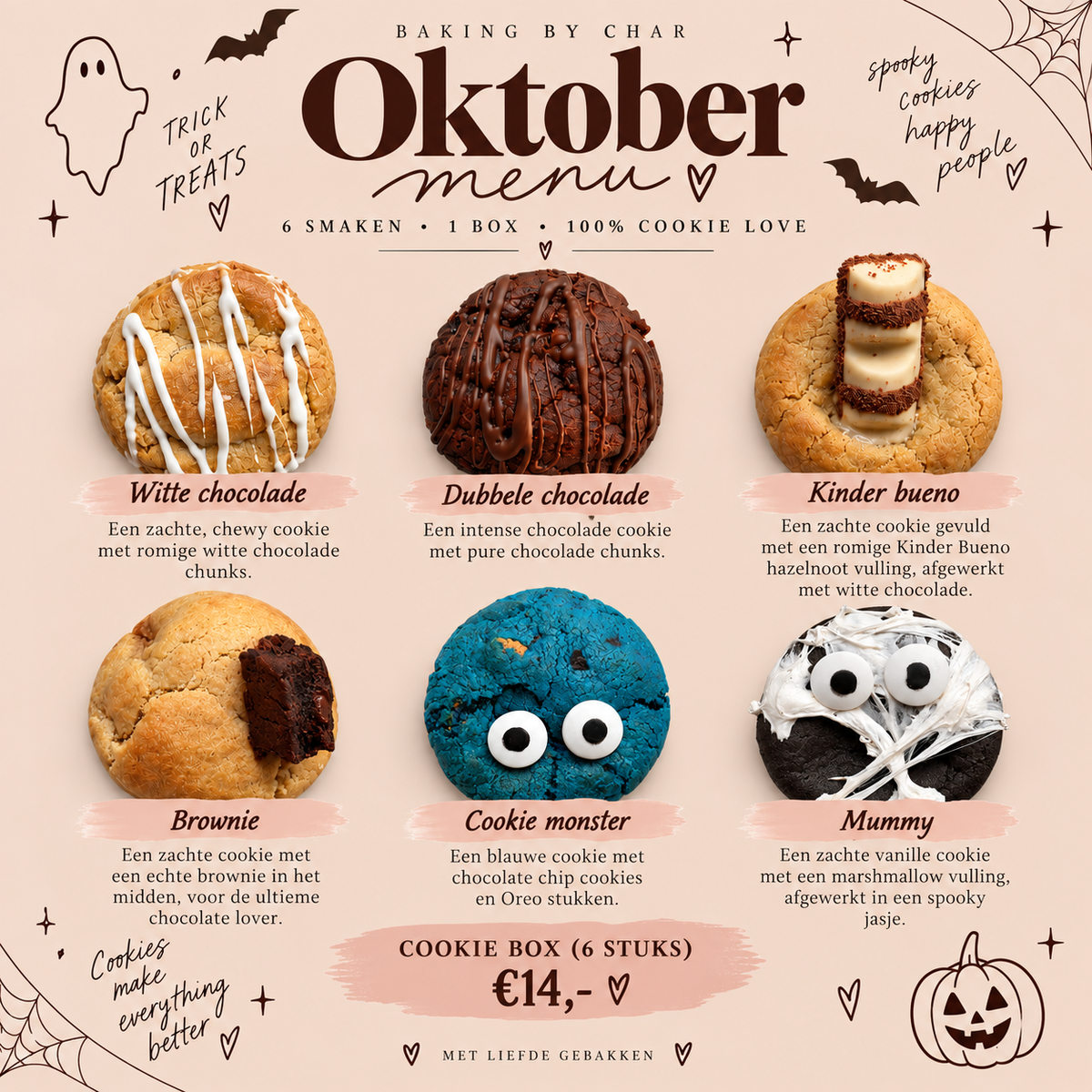 Maandbox Oktober🕸️🍪🦇(pre-order bakdag 02-10-2026)